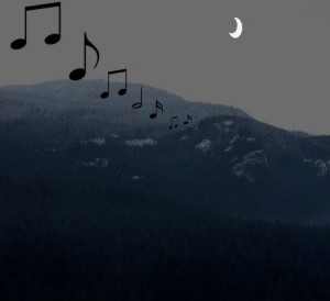 Moon and Mountain